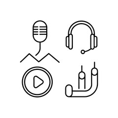 microphone icon vector illustration