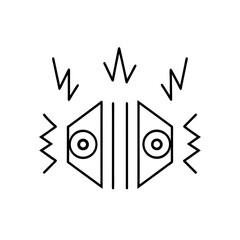 vector illustration of an abstract music background