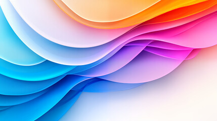 Fototapeta premium Abstract background with colorful waves, gradient colors, soft lighting, light and shadow effects, simple design