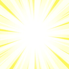Obraz premium Abstract Icterine Yellow Sunburst Background with Glowing Light Rays. Yellow Glowing Effect Sunburst Background for Presentation, Banner, Poster, Flyer, Sales. Pop Art Background for Summer Themes.