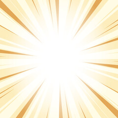 Abstract Indian Yellow Sunburst Background with Glowing Light Rays. Yellow Glowing Effect Sunburst Background for Presentation, Banner, Poster, Flyer, Sales. Pop Art Background for Summer Themes.