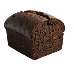 Sliced Loaf of Dark Chocolate Cake Close up View dessert sweet baked brownie