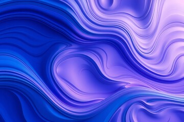 Abstract flowing waves of deep blue and vibrant purple colors