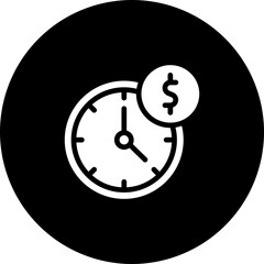 Time Is Money Vector Icon Design