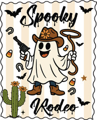 Spooky rodeo Halloween t-shirts