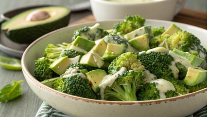 Creamy broccoli salad with avocado brings fresh flavors to summer gatherings and healthy meals