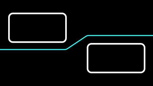 VS Line Animation, Versus Bar Display, Multiplayer Match Intro, Co-op Battle Interface, Futuristic Glow Effect, Dark Background, 4K Loop Footage