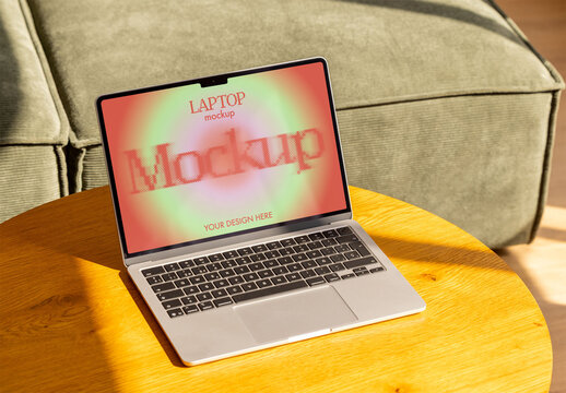 Mockup of laptop