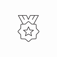 athlete medal icon sign vector