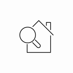 housing search platform icon sign vector