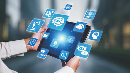 AI Assistant Brain Processor with LLM Technology, Big Data, Machine Learning, Generative AI for Business Support, Future Agentic AI Technology and Artificial Intelligence Prompt Engineering. Spire