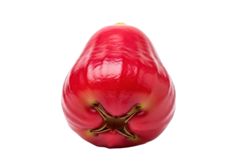 Vibrant ripe red rose apple showcasing fresh healthy produce for culinary design