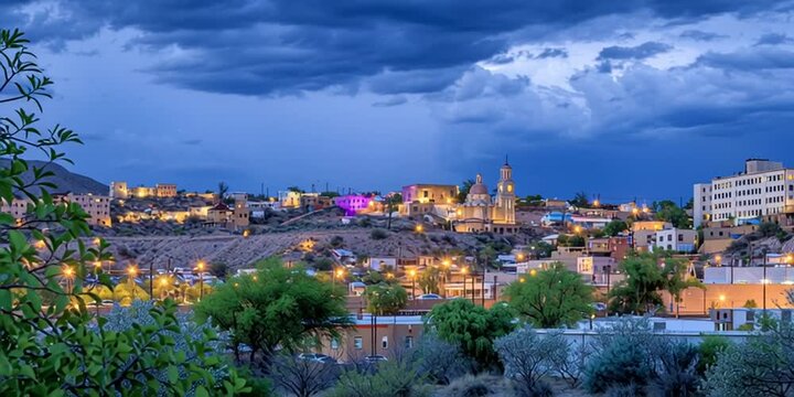 Nogales, Arizona border town at US/Mexico border