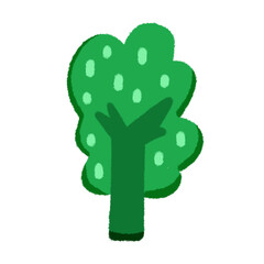 tree nature cute cartoon child doodle clipart set in freehand outline style, kawaii character drawing, kids art elements for design, illustration, stationery, or creative projects.