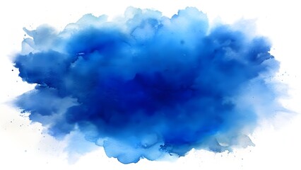 Abstract watercolor wash, Serene cobalt blue hues, textured, ethereal mood, design element.