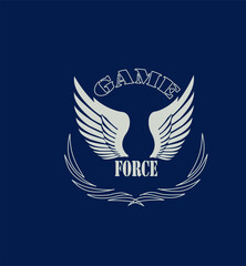 blue bird with wings