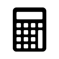 Simple Line Icon of Calculator for Finance or Education Use