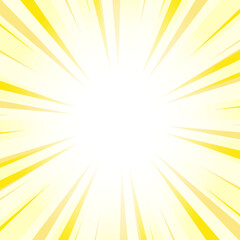 Fototapeta premium Abstract Yellow Crayola Sunburst Background with Glowing Light Rays. Yellow Glowing Effect Sunburst Background for Presentation, Banner, Poster, Flyer, Sales. Pop Art Background for Summer Themes.