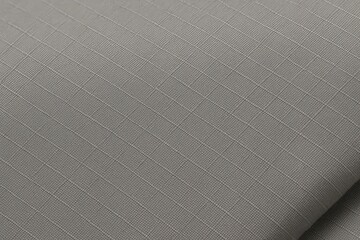 Neutral Grey Ripstop Fabric with Flat Weave – 45-Degree Angle Photograph