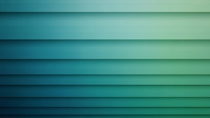 Fototapeta premium Abstract horizontal lines with a subtle gradient of teal and green creating a modern textured background