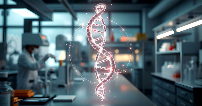 scientist working in laboratory - Powered by Adobe