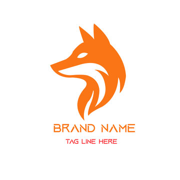 fox head vector for brand 
