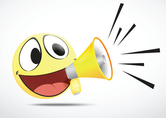 funny cartoon megaphone