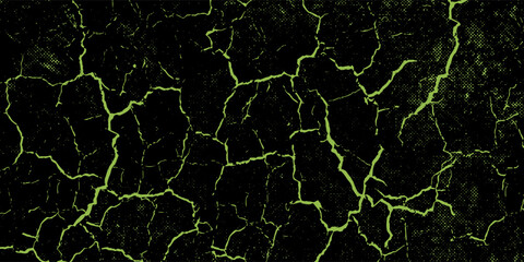 Minimalist Abstract Green Grunge Texture with ground cracks For Banner, Cover, and Flyer. vector illustration