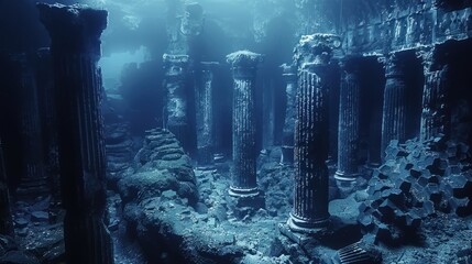 Submerged City: An Underwater Kingdom of Ancient Ruins