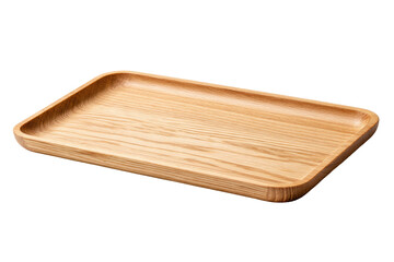 Light beige rectangular wooden tray