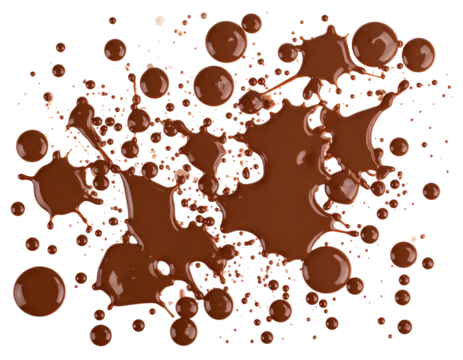Brown liquid splashes pattern graphic design