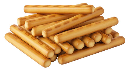 Isolated Stack of Pretzel Sticks