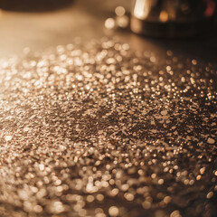 Shimmering Glitter Texture with Warm Light