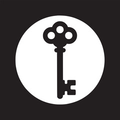Antique Key Silhouette