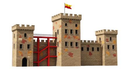 Isolated Medieval Castle