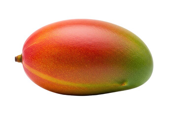 Vibrant ripe mango showcasing rich red, orange, and green hues, perfect for healthy food concepts.