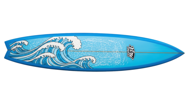 Isolated Surfboard