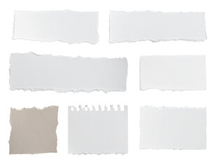 Naklejka premium Ripped paper pieces collection graphic design