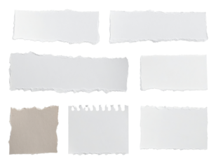 Ripped paper pieces collection graphic design