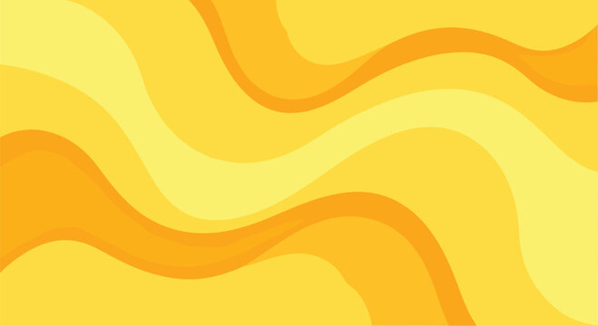 Abstract warm color palette featuring gentle orange yellow and golden swirling wave patterns evoking sunshine and summer vibes