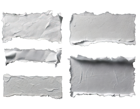 Ripped white paper on dark background