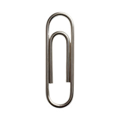 Silver paperclip graphic design