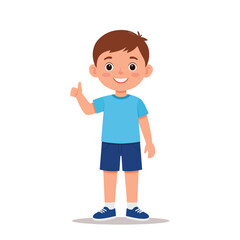 little boy showing agreement thumbs up hand gesture happy kid smiling positive sign illustrations