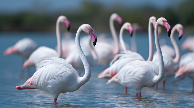 Colossal Pink Birds Flamingos Phoenicopterus Roseus Wonders Avian Majesty Graceful Pose Wildlife Spectacle Feathered Friends Captivating Beauty Nature's Palette
- Powered by Adobe