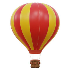 Fototapeta premium hot air ballon isolated on white background 