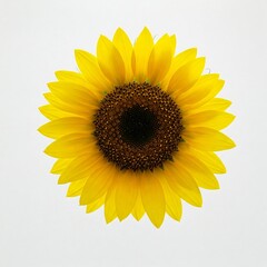 sunflower isolated on white