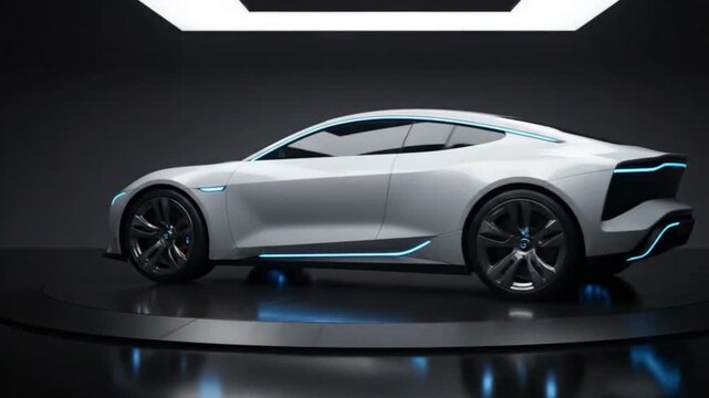 Futuristic Vehicle Design Turntable in Real Time Render