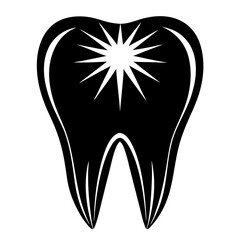 Tooth and toothpaste illustration for dental care and hygiene