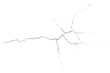Vector overlay abstract texture. Natural complex crack element on white background. Organic grunge one color surface.