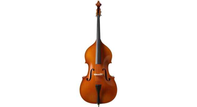 Isolated Upright Bass